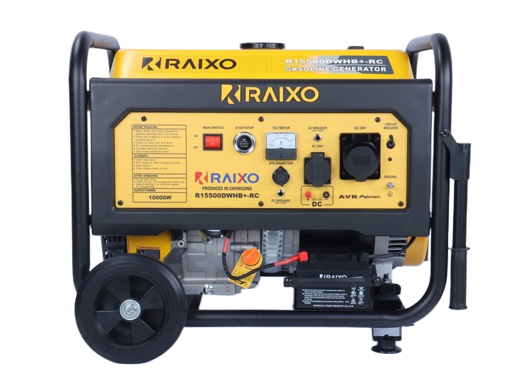 موتور برق 10 کیلووات بنزینی ریموت استارت راکسیو مدل R15500DWHB+-RC