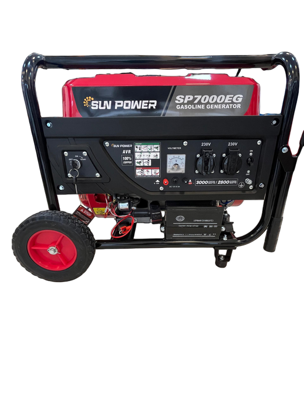 موتور برق بنزینی 3KW استارتی سان پاور SP-7000EG