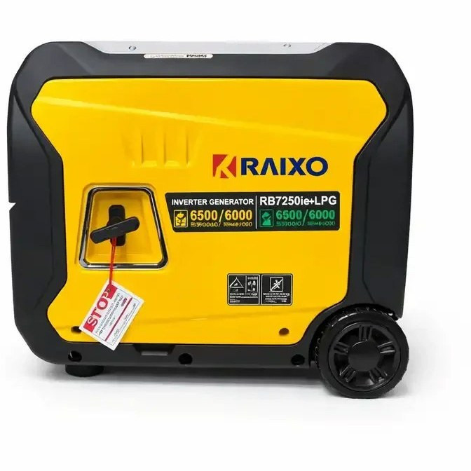 موتور برق سایلنت 6/5 کيلووات 2 گانه سوز راکسیو RAIXO RB7250ie+LPG